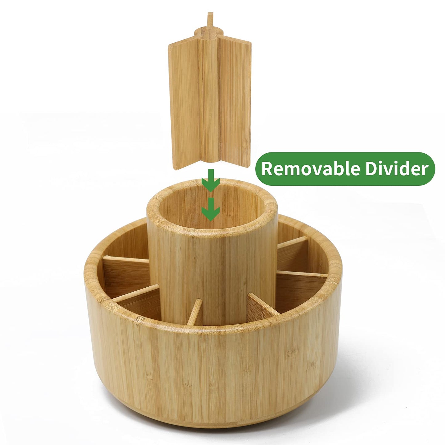 Bamboo Pencil Holders Rotating
