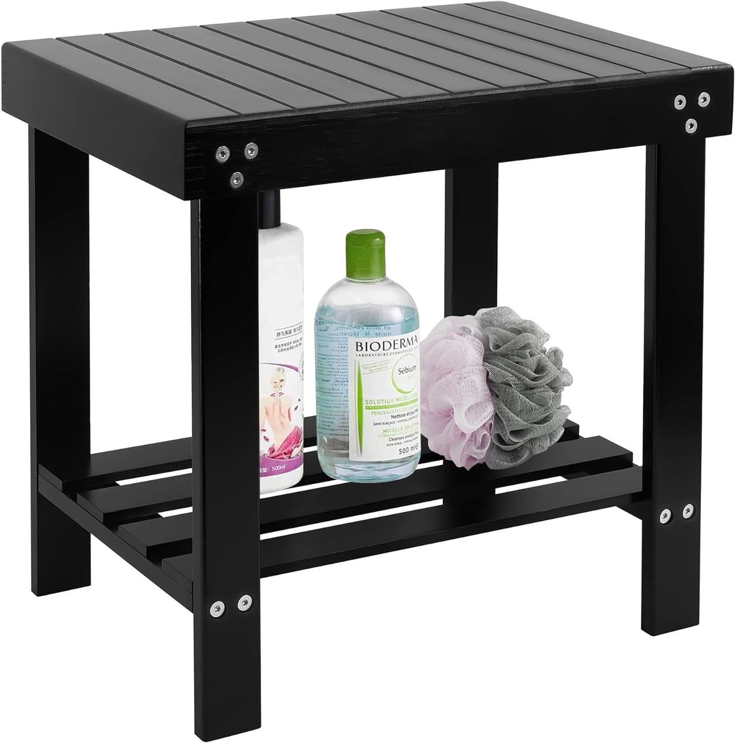 Bamboo Kids Step Stool Large Black