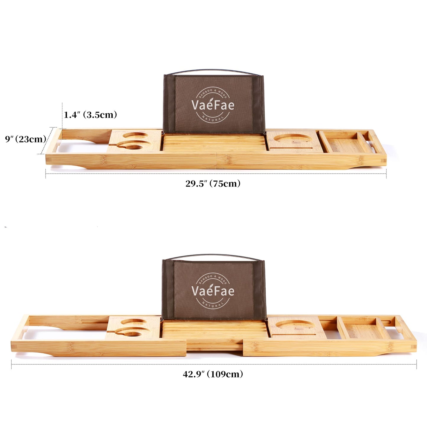 Bamboo Bathtub Trays Single Box New