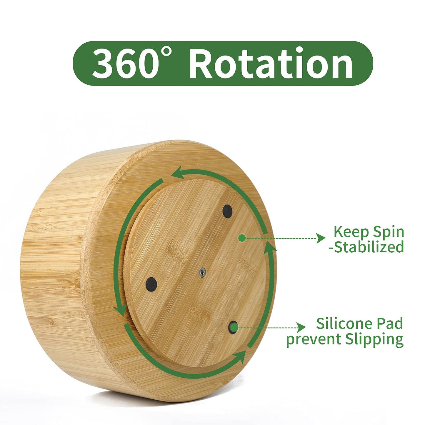 Bamboo Pencil Holders Rotating