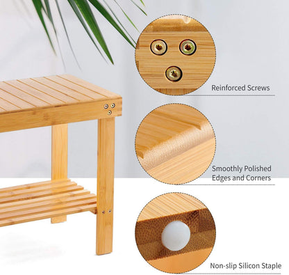 Bamboo Kids Step Stool Large Nature