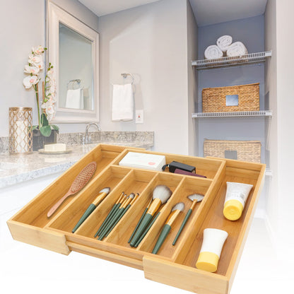 Bamboo Flatware Organizers Small Nature