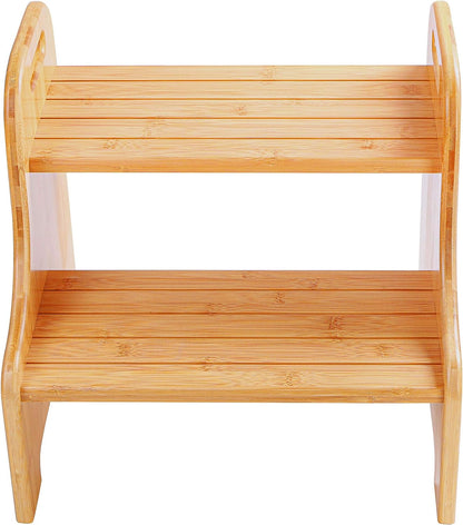 Bamboo Step Stool 2 Steps Nature