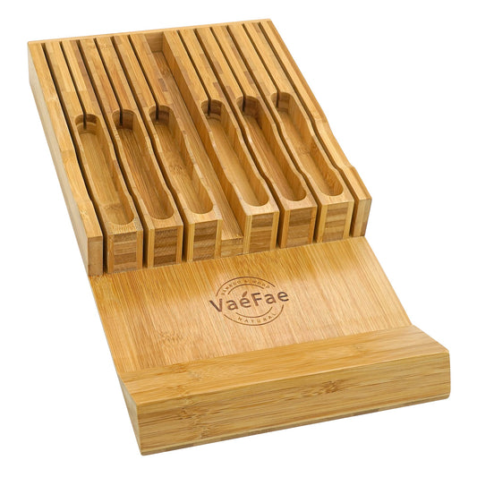 Bamboo Drawer Knife Blocks 6O