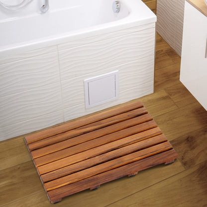 Teak Wood Nature Bathtub Mats Large