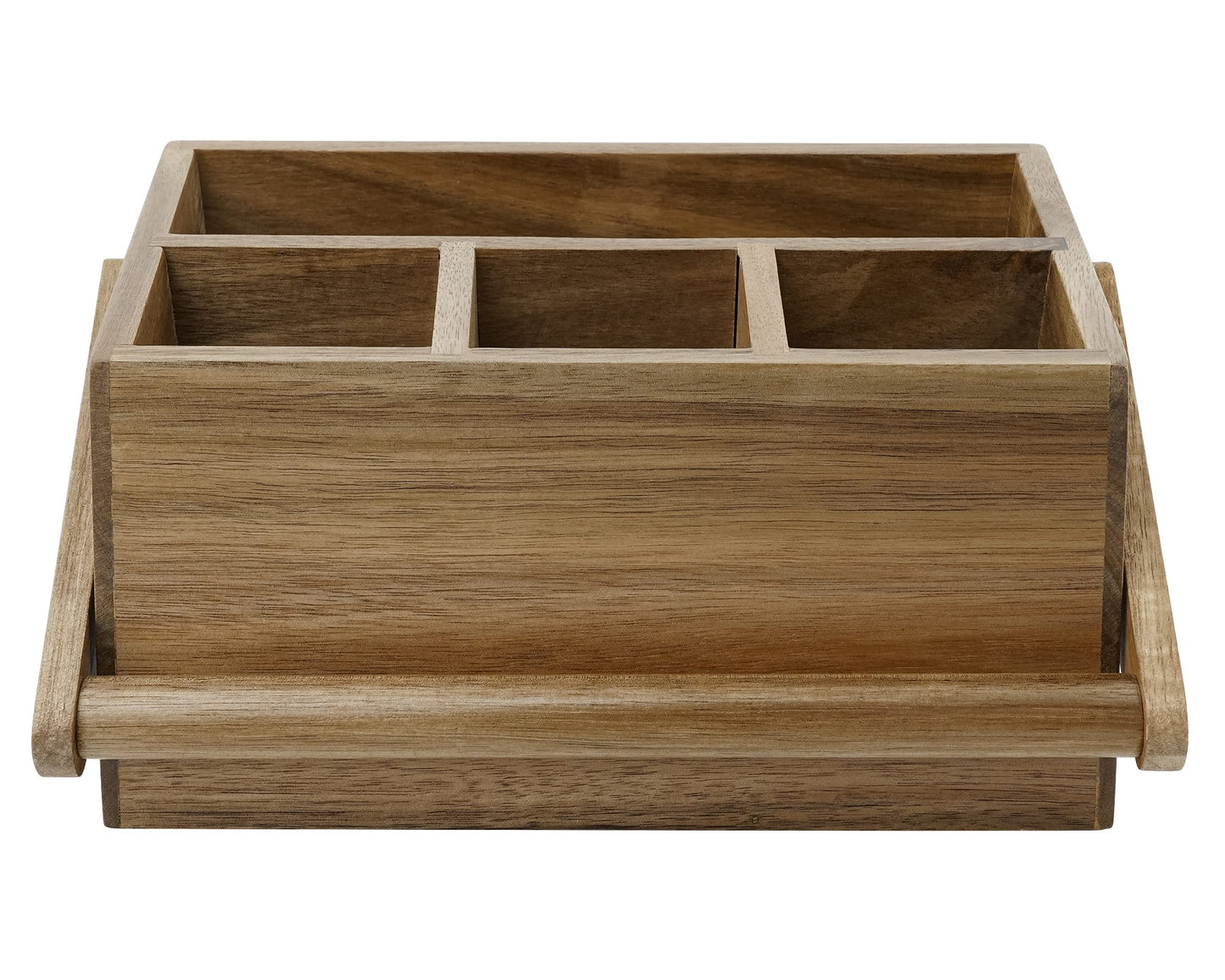 Acacia Wood Flatware Organizers with Handle